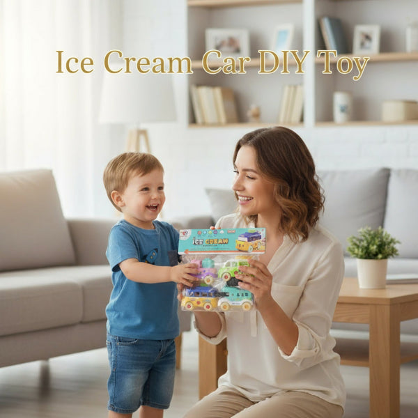 Ice Cream Car DIY Toy – 4 Pcs Set