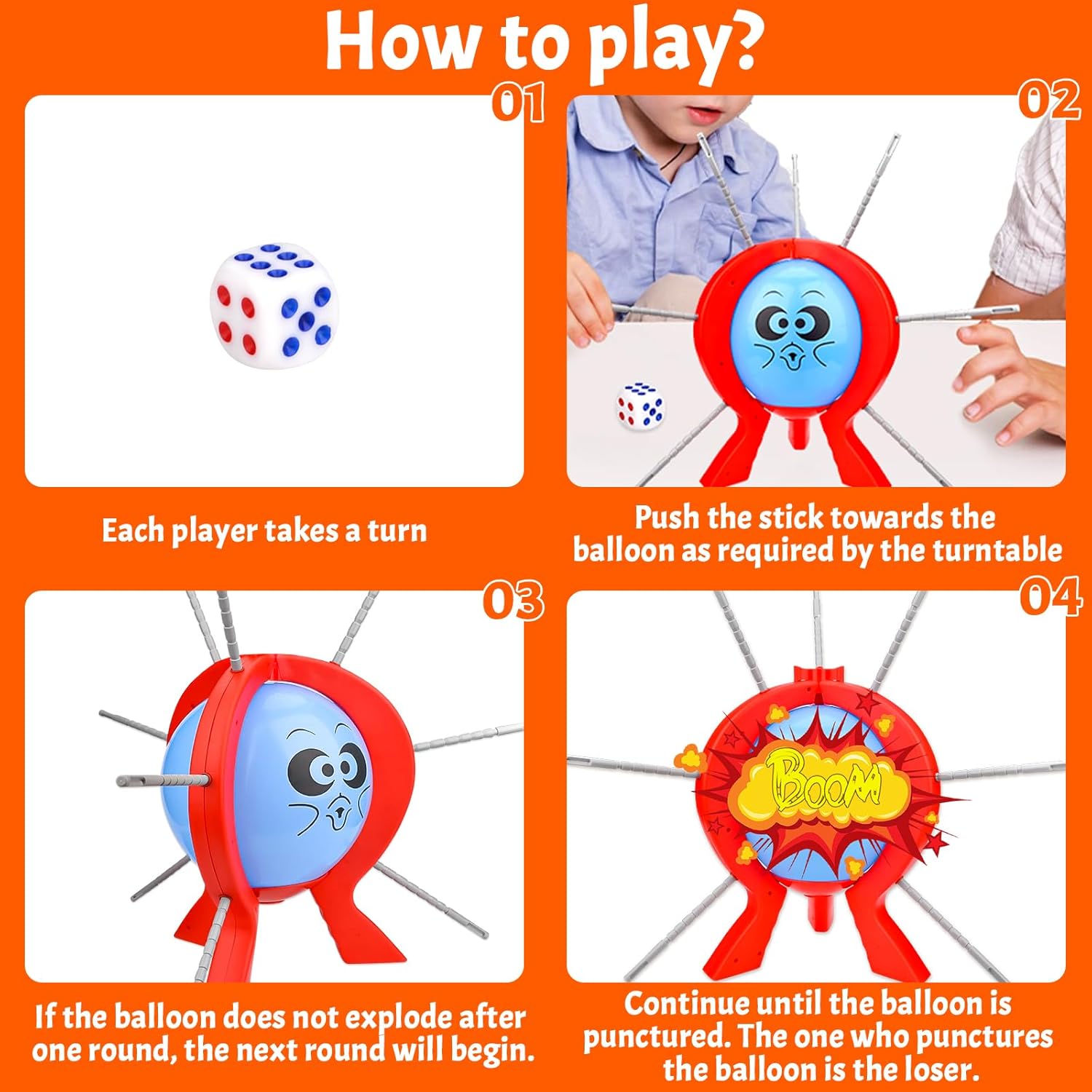 Balloon Burst Strategy Board Game - KiddieWink - Gifts They'll Love