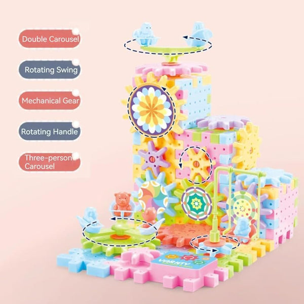 Electric Gear Building Blocks Toy For Kids - KiddieWink - Gifts They'll Love