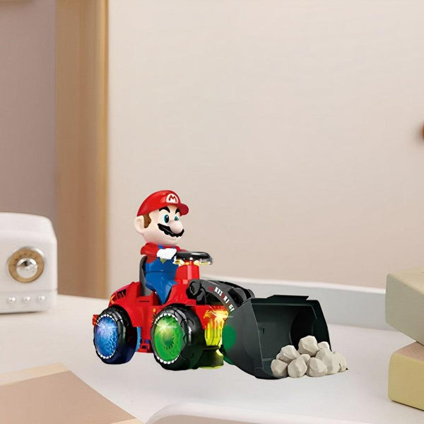 Mario Engineering Vehicle With LED Light Toy For Kids - KiddieWink - Gifts They'll Love