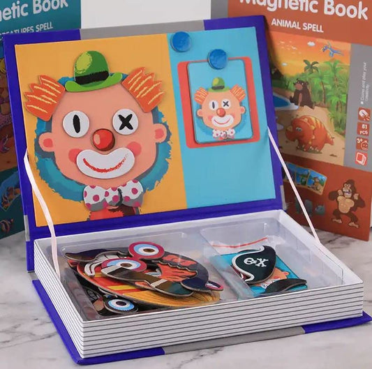 Magnetic Role Transformation Puzzle Book
