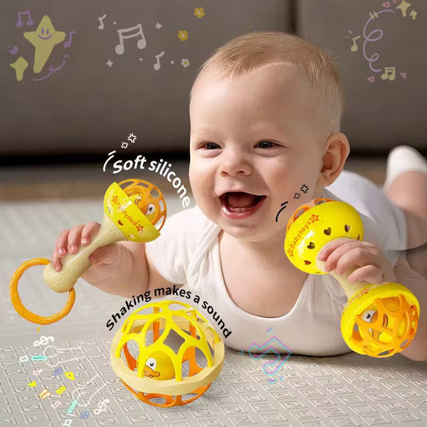 Cute Shape Baby Soft Silicon Teether (Pack Of 3) - KiddieWink - Gifts They'll Love