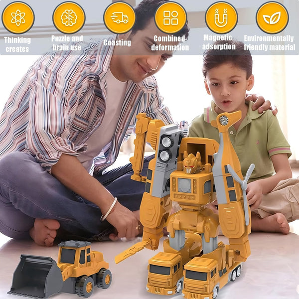 Magnetic Transform Engineering Car Assembled Toys - KiddieWink - Gifts They'll Love