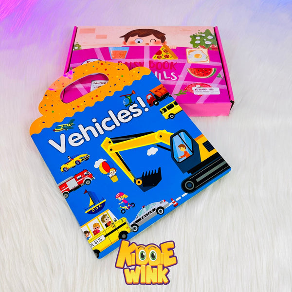Life Skill Busy Book & Vehicles Stickers Book Pack - KiddieWink - Gifts They'll Love