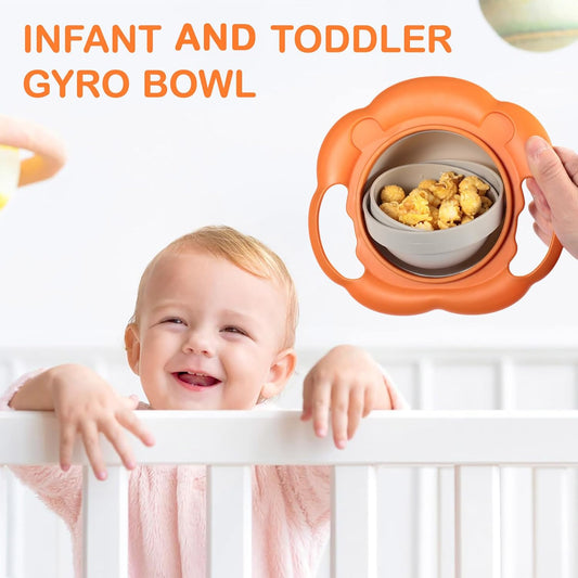 360 Degree Rotate Spill Proof Bowl