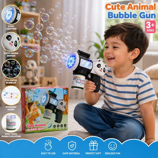 Cute Animal Bubble Gun Toy for Kids