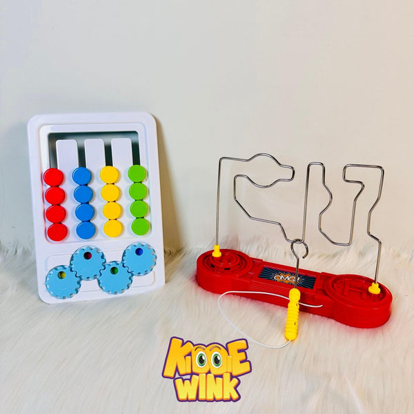 Electric Don't Buzz Game & Brain Teaser Color Sorter Pack For Kids - KiddieWink - Gifts They'll Love