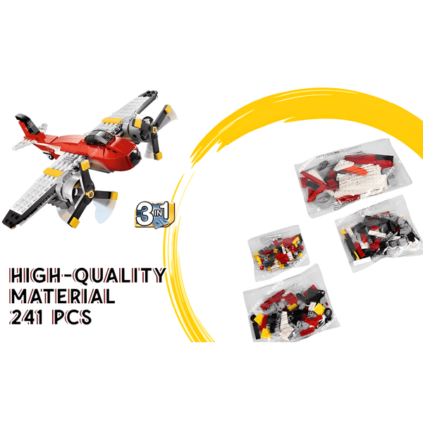 Architect Aeroplan Car Building Blocks (241 Pcs) - KiddieWink - Gifts They'll Love