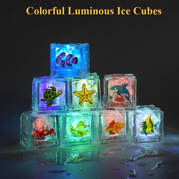 Colorful Lightning Luminous Ice Cube Bath Toy - KiddieWink - Gifts They'll Love