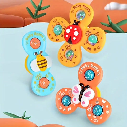 Sensory Baby Rattle Spinner Toy (Pack of 3)