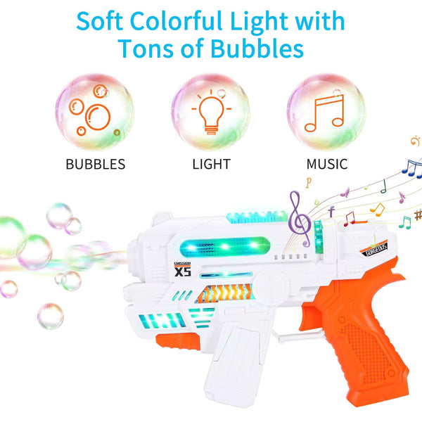 Lighting & Musical Bubble Machine Gun - KiddieWink - Gifts They'll Love