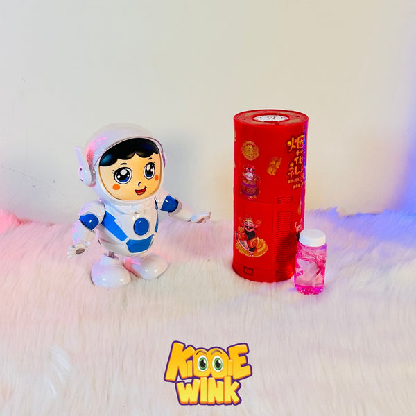 Dancing Astronaut Boy & Firework Bubble Machine Pack - KiddieWink - Gifts They'll Love