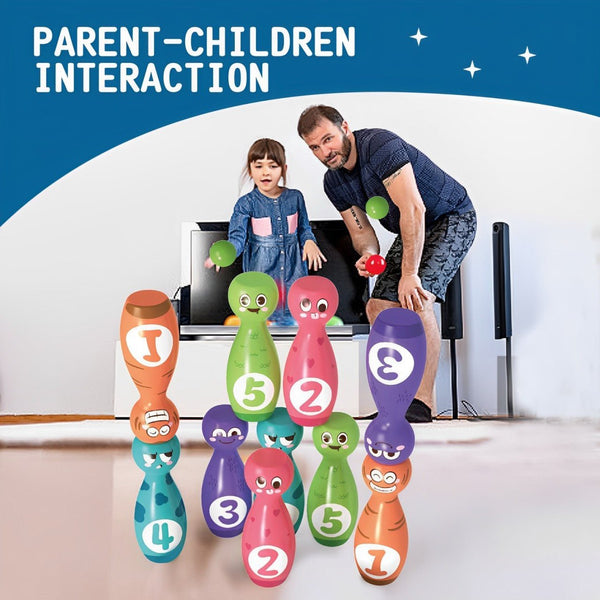 Cute Expression Bowling Game Toy For Kids - KiddieWink - Gifts They'll Love