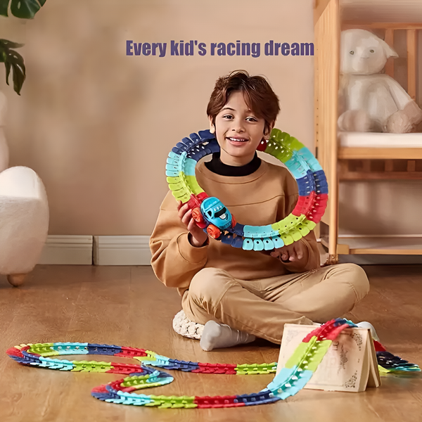 Variable Flexible Track Racing Car Toy For Kids