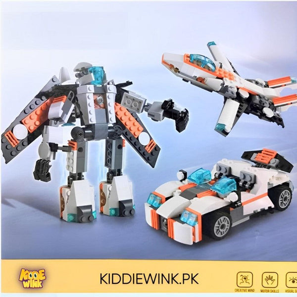 Architect Robot Car Building Blocks (237 Pcs) - KiddieWink - Gifts They'll Love