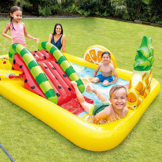 Tutti Frutti Kids' Adventure Inflatable Pool with Water Slide