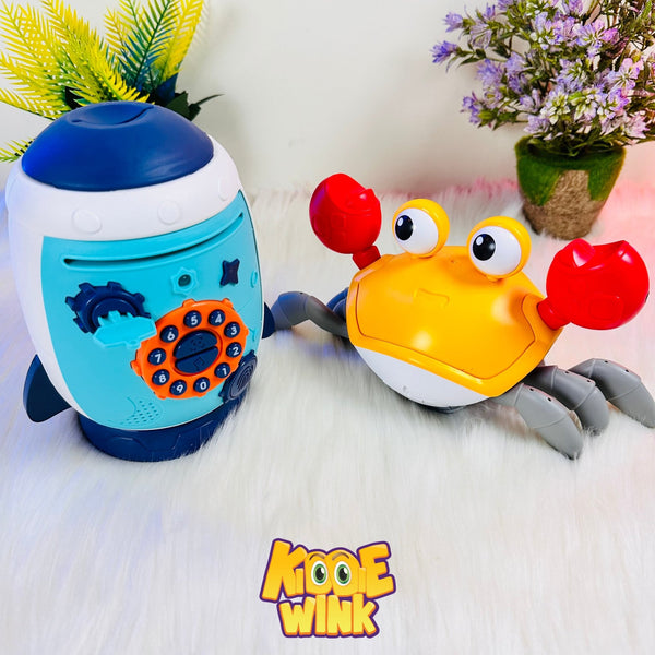Musical Crawling Crab & Musical Money Bank Toys For Kids - KiddieWink - Gifts They'll Love
