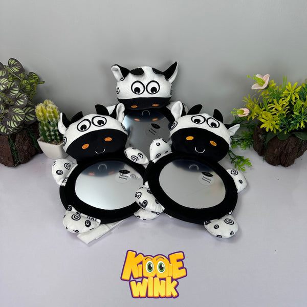 Soft Cow Tummy Mirror Sensory Toy - KiddieWink - Gifts They'll Love