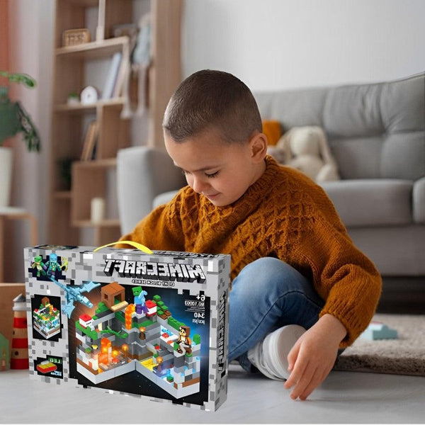 Minecraft Building Blocks With LED Lights (340 Pcs) - KiddieWink - Gifts They'll Love