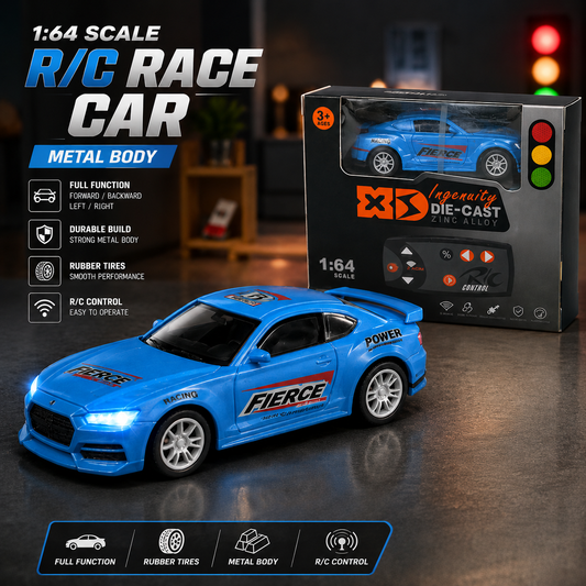 Interactive Fierce Metal Die-Cast Mini RC Car
