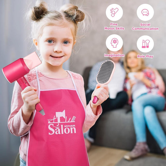 Kids Makeup & Hairdressing Play Set Kit