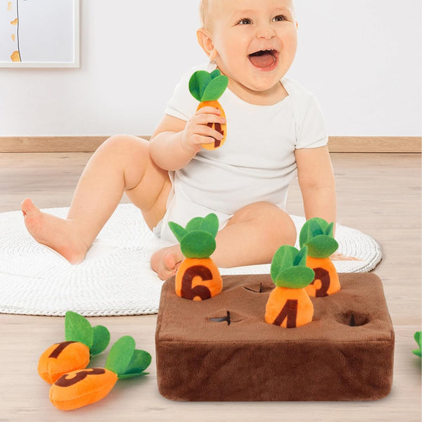 Adorable Soft Carrot Harvest Plush Toy - KiddieWink - Gifts They'll Love