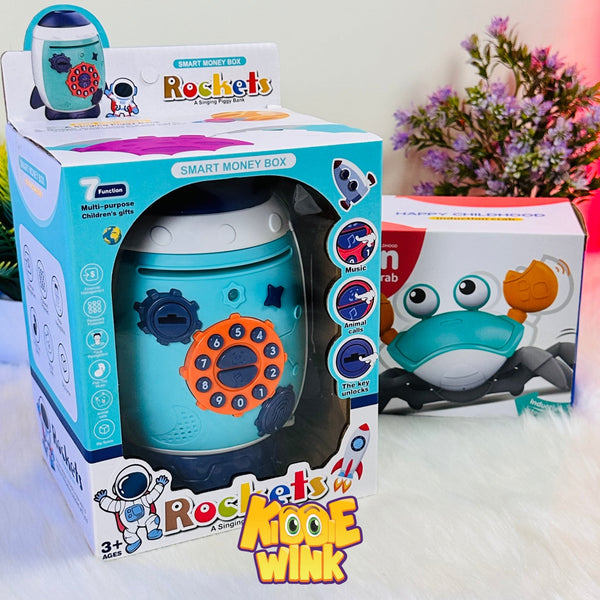 Musical Crawling Crab & Musical Money Bank Toys For Kids - KiddieWink - Gifts They'll Love