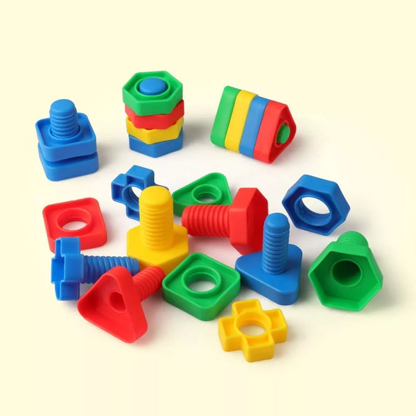 Colorful Nuts & Bolts Shape Matching Toy
