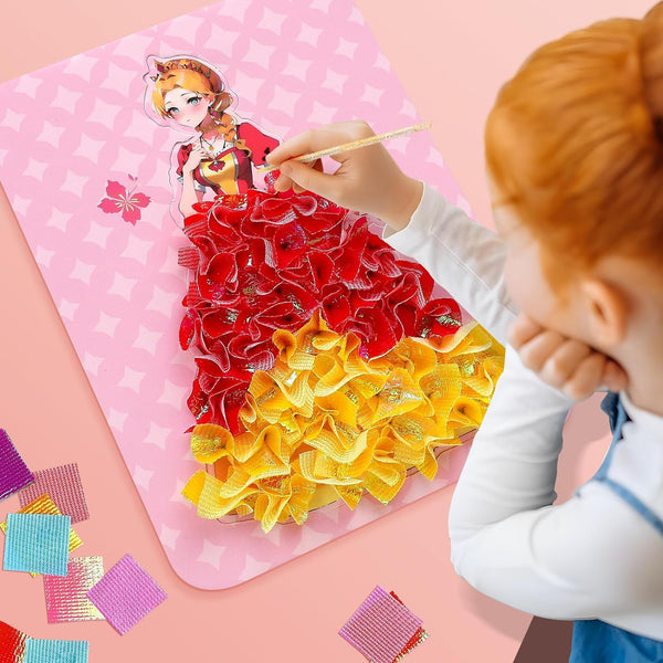 DIY Princess Dress-Up Poke Art Toy