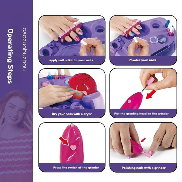 Glamorous Manicure Grinding Nails Kit For Girls - KiddieWink - Gifts They'll Love
