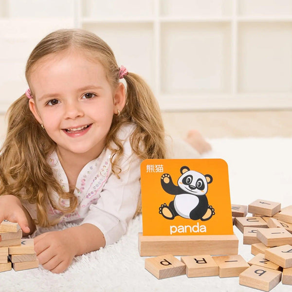 Cartoon Building Block Funny Wooden Bricks Toy - KiddieWink - Gifts They'll Love
