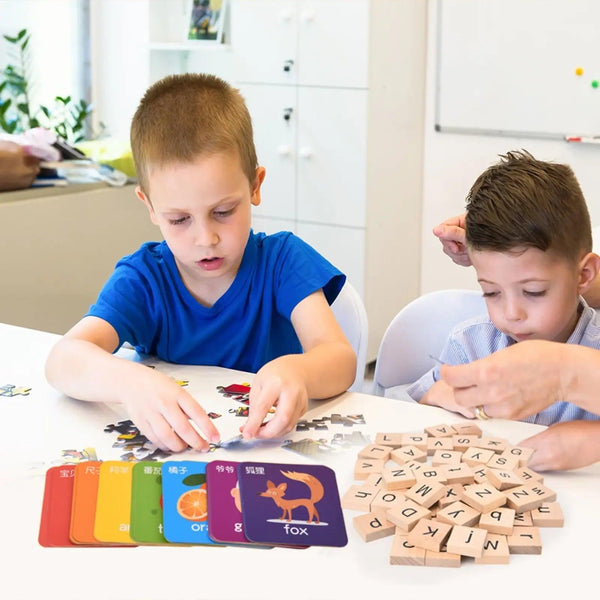 Cartoon Building Block Funny Wooden Bricks Toy - KiddieWink - Gifts They'll Love
