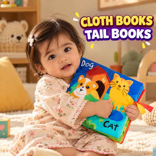 3D Animal Tail Cloth Book For Kids – image 1 – KiddieWink
