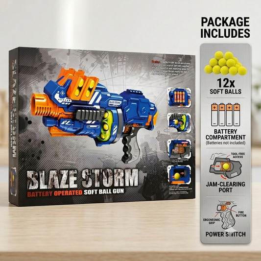 Blaze Storm Tactical Soft Bullet Blaster Toy Gun