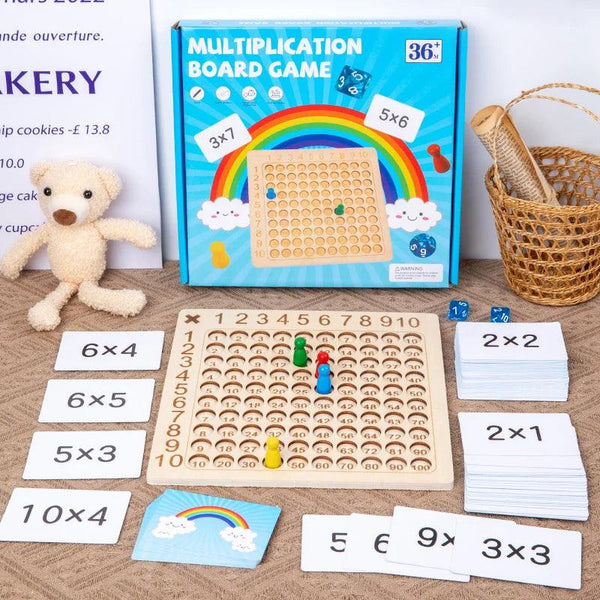 Multiplication Wooden Educational Board - KiddieWink - Gifts They'll Love