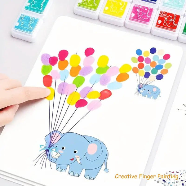 Kids Finger Painting Doodle Coloring Book - KiddieWink - Gifts They'll Love