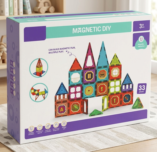 Kids Magnetic 3D Creative Building Blocks Set