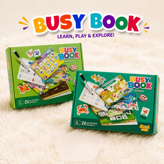 Interactive Dino & Animal Busy Book For Kids