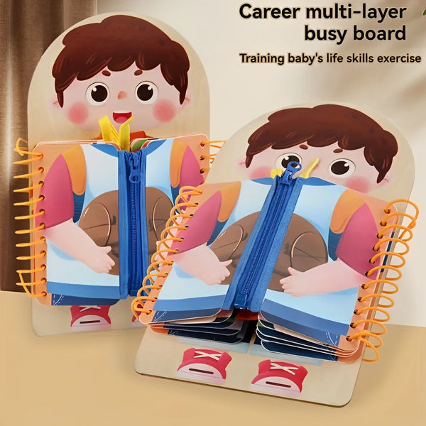 Montessori Toddler Activity Traveling Busy Book - KiddieWink - Gifts They'll Love