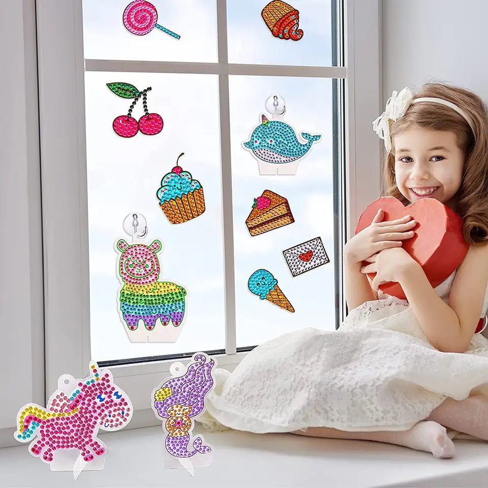 Set of DIY Diamond Stickers, Colorful Animals Stickers, Toys \ Creative  toys