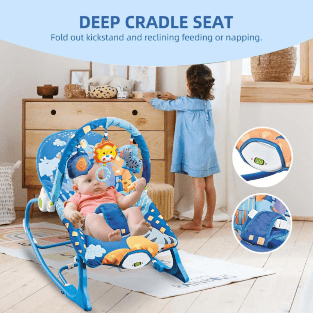 Infant - to - Toddler Soothing Bouncer Chair - KiddieWink - Gifts They'll Love