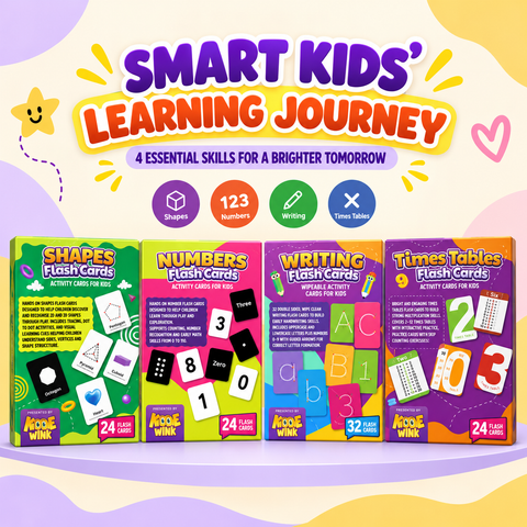 Smart Kids' Learning Journey – Shapes, Numbers, Writing & Times Tables Bundle