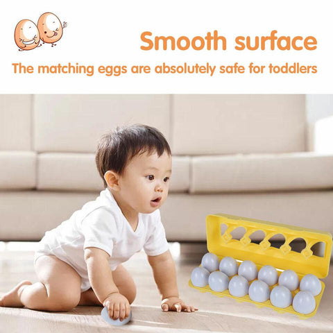 Montessori Multi - Shape Eggs Puzzle Toy - KiddieWink - Gifts They'll Love