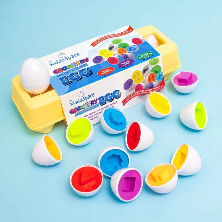 Montessori Multi - Shape Eggs Puzzle Toy - KiddieWink - Gifts They'll Love