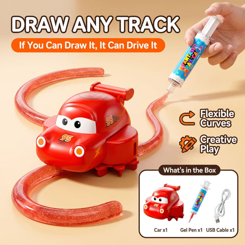 DIY Slime Track Automatic Race Car