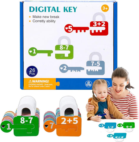 Montessori Letter & Number Key Matching Game