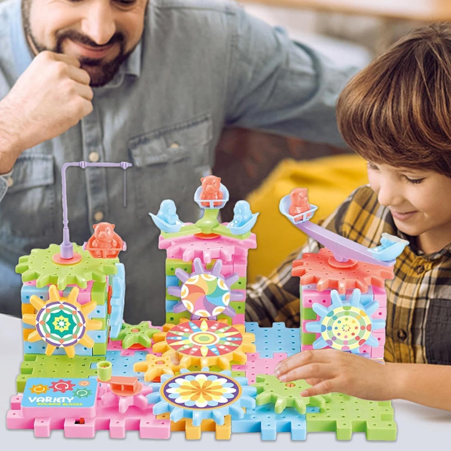 Electric Gear Building Blocks Toy For Kids - KiddieWink - Gifts They'll Love