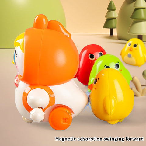 Interactive Crawling Toy - Hen With 3 Chicken