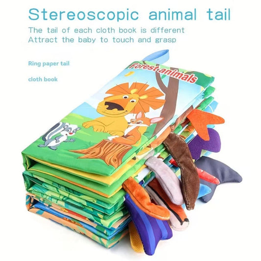 3D Animal Tail Cloth Book For Kids - KiddieWink - Gifts They'll Love