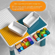 6-in-1 Multifunctional Dinosaur Block Table with Ball Track – 104 Pcs